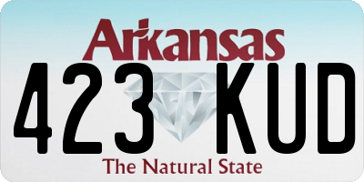 AR license plate 423KUD