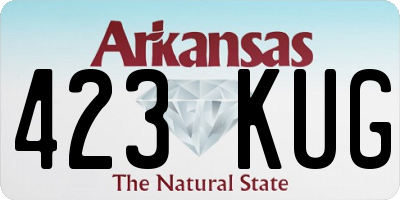 AR license plate 423KUG