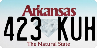 AR license plate 423KUH
