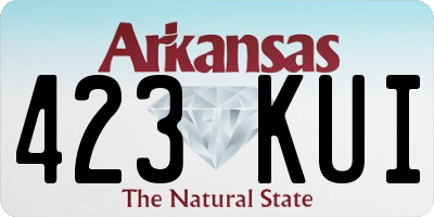 AR license plate 423KUI