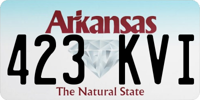 AR license plate 423KVI