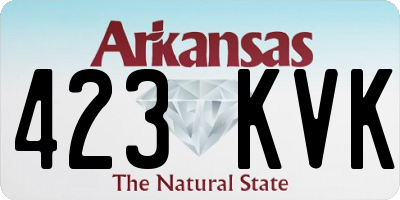 AR license plate 423KVK