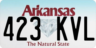 AR license plate 423KVL