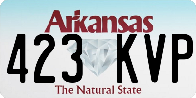 AR license plate 423KVP