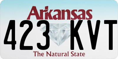 AR license plate 423KVT