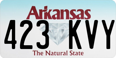 AR license plate 423KVY