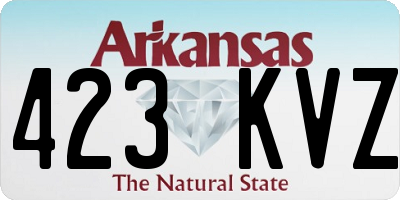 AR license plate 423KVZ