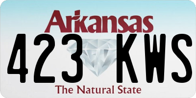 AR license plate 423KWS