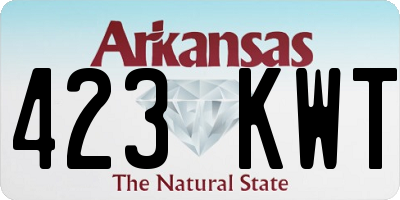 AR license plate 423KWT