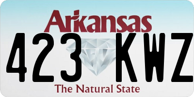AR license plate 423KWZ