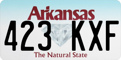 AR license plate 423KXF