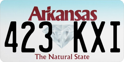 AR license plate 423KXI