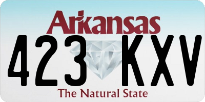 AR license plate 423KXV
