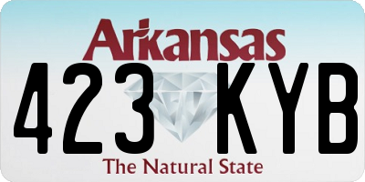 AR license plate 423KYB