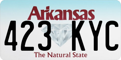 AR license plate 423KYC