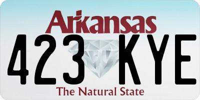 AR license plate 423KYE