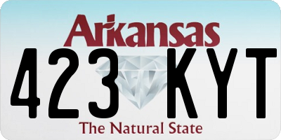 AR license plate 423KYT