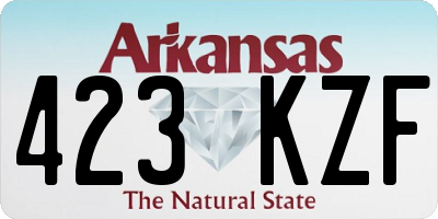 AR license plate 423KZF