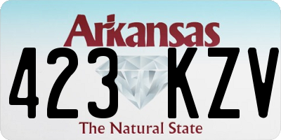 AR license plate 423KZV