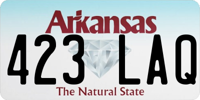 AR license plate 423LAQ