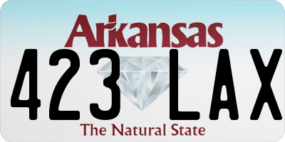 AR license plate 423LAX
