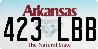 AR license plate 423LBB