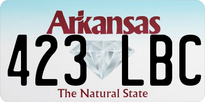 AR license plate 423LBC