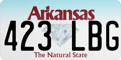 AR license plate 423LBG