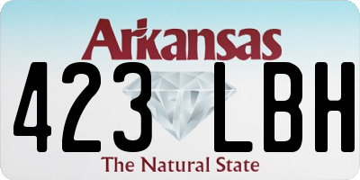 AR license plate 423LBH