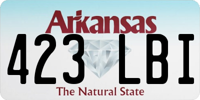 AR license plate 423LBI