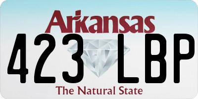AR license plate 423LBP