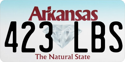 AR license plate 423LBS