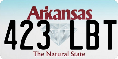 AR license plate 423LBT