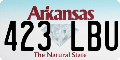 AR license plate 423LBU