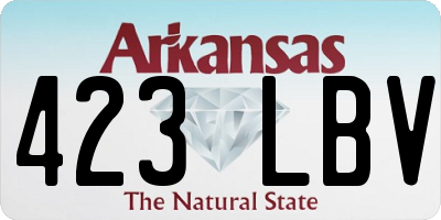 AR license plate 423LBV