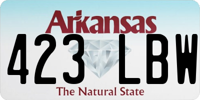 AR license plate 423LBW