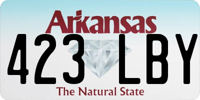 AR license plate 423LBY
