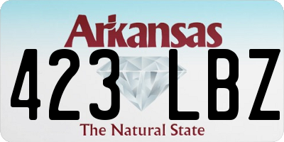 AR license plate 423LBZ