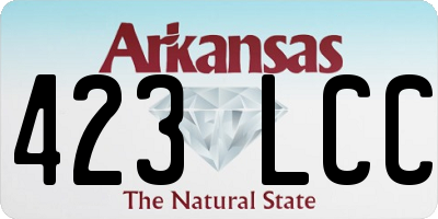 AR license plate 423LCC
