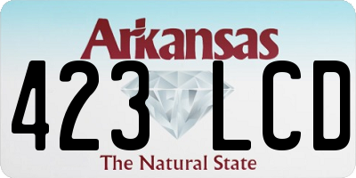 AR license plate 423LCD