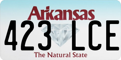 AR license plate 423LCE