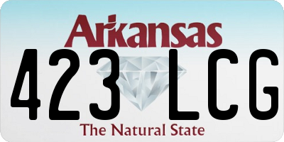 AR license plate 423LCG