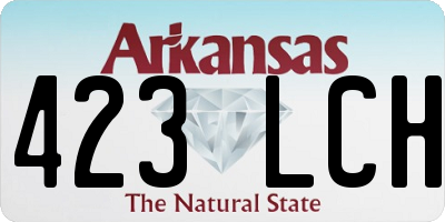 AR license plate 423LCH