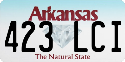 AR license plate 423LCI