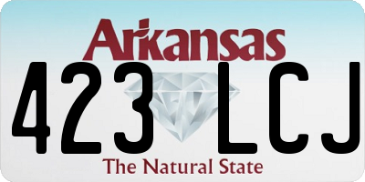AR license plate 423LCJ
