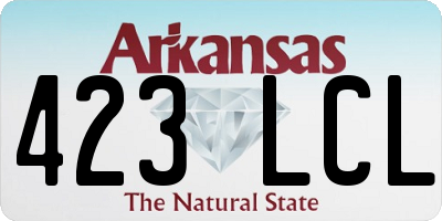 AR license plate 423LCL