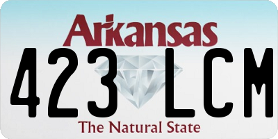 AR license plate 423LCM