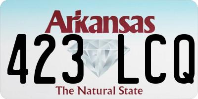 AR license plate 423LCQ