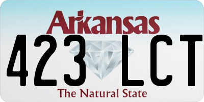 AR license plate 423LCT