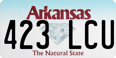 AR license plate 423LCU